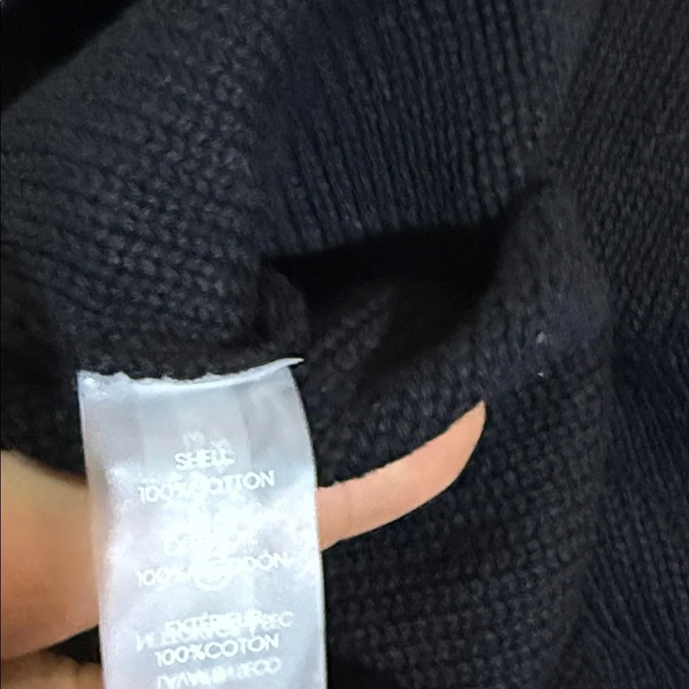 Calvin Klein Cut Out Midi Dress Ribbed Knit Sz M NEW Black 100% Cotton - Picture 5 of 5